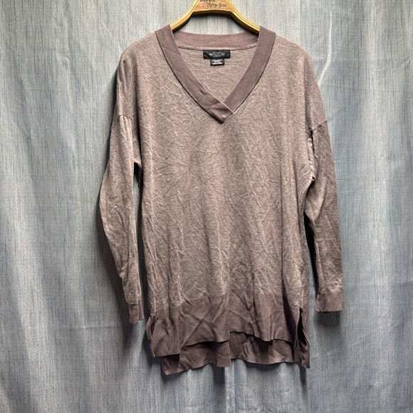 Micheal studio tan sweater size 1X - Picture 4 of 9